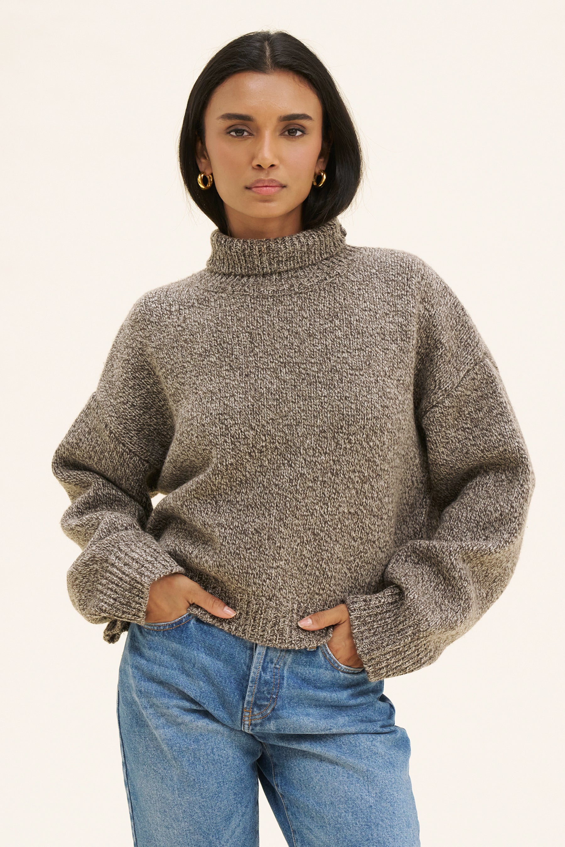 HAILEY KNIT - BRUN