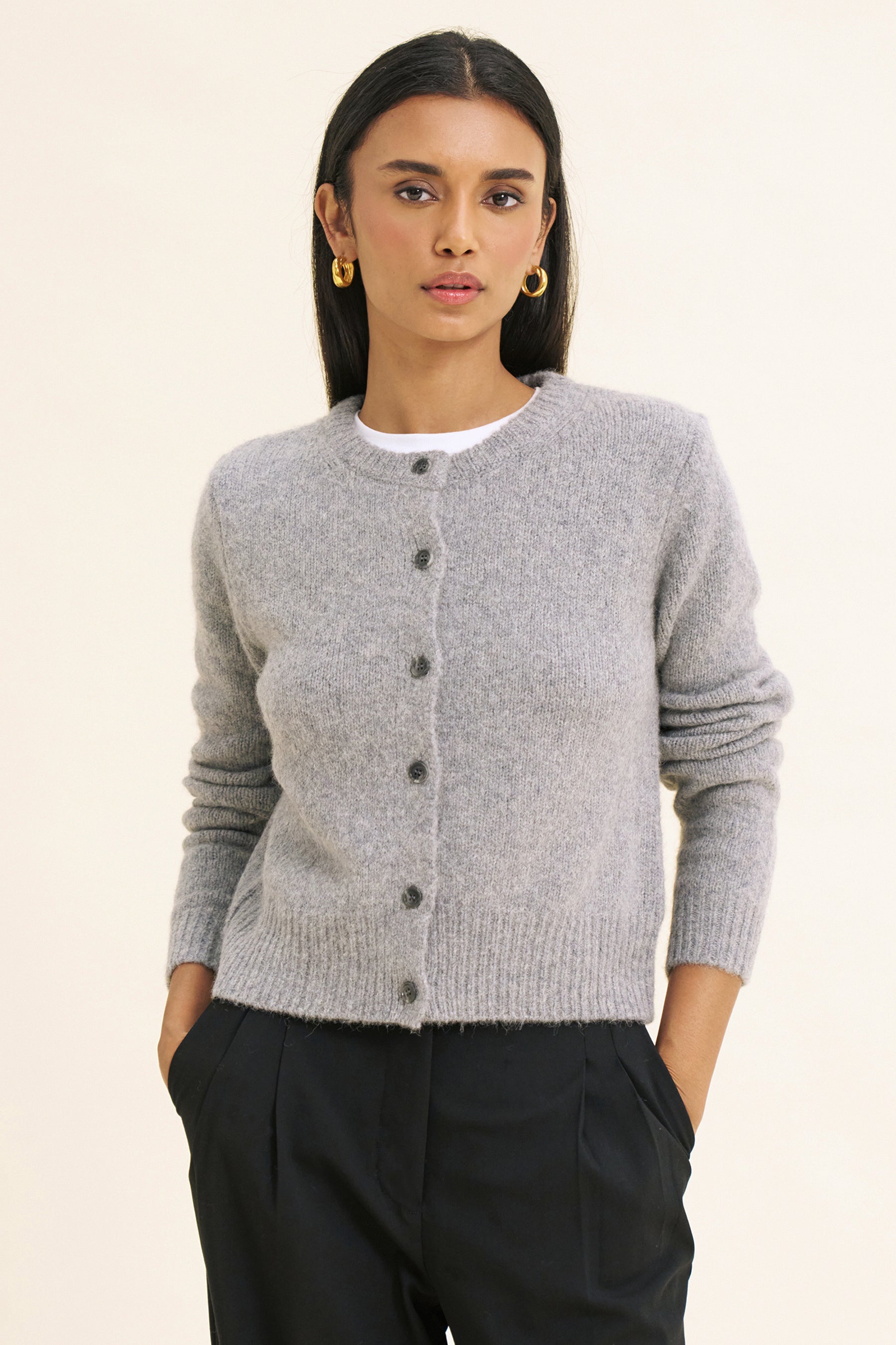 AMIRA CARDIGAN - GREY – SISTERHOOD