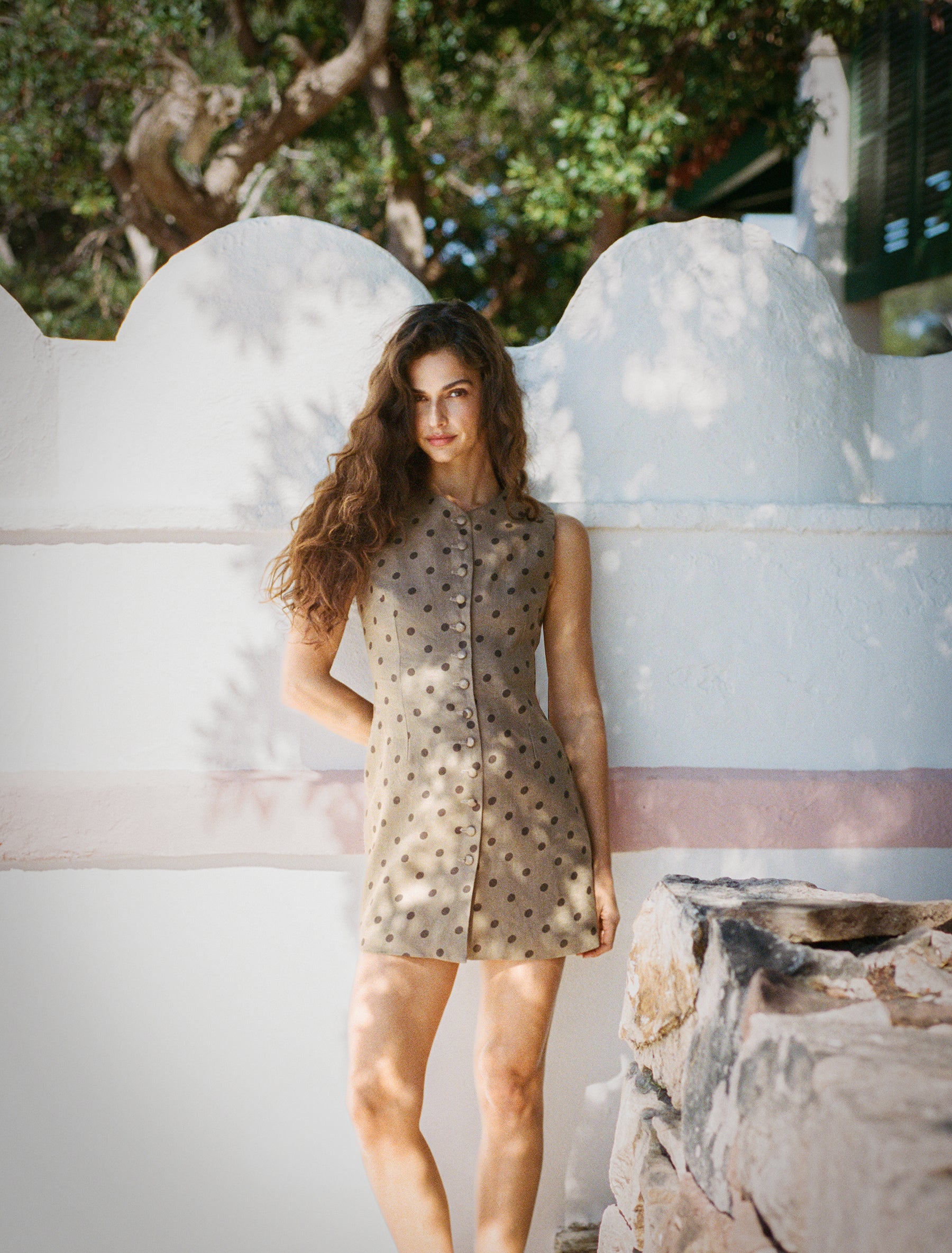 OLIVIA DRESS - BRUN SPOT – SISTERHOOD