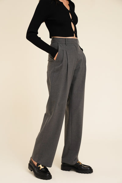 Dark Gray Wide Leg Pants for Girls 👉 Buy at the best price at yumster.com. ua › Yumster