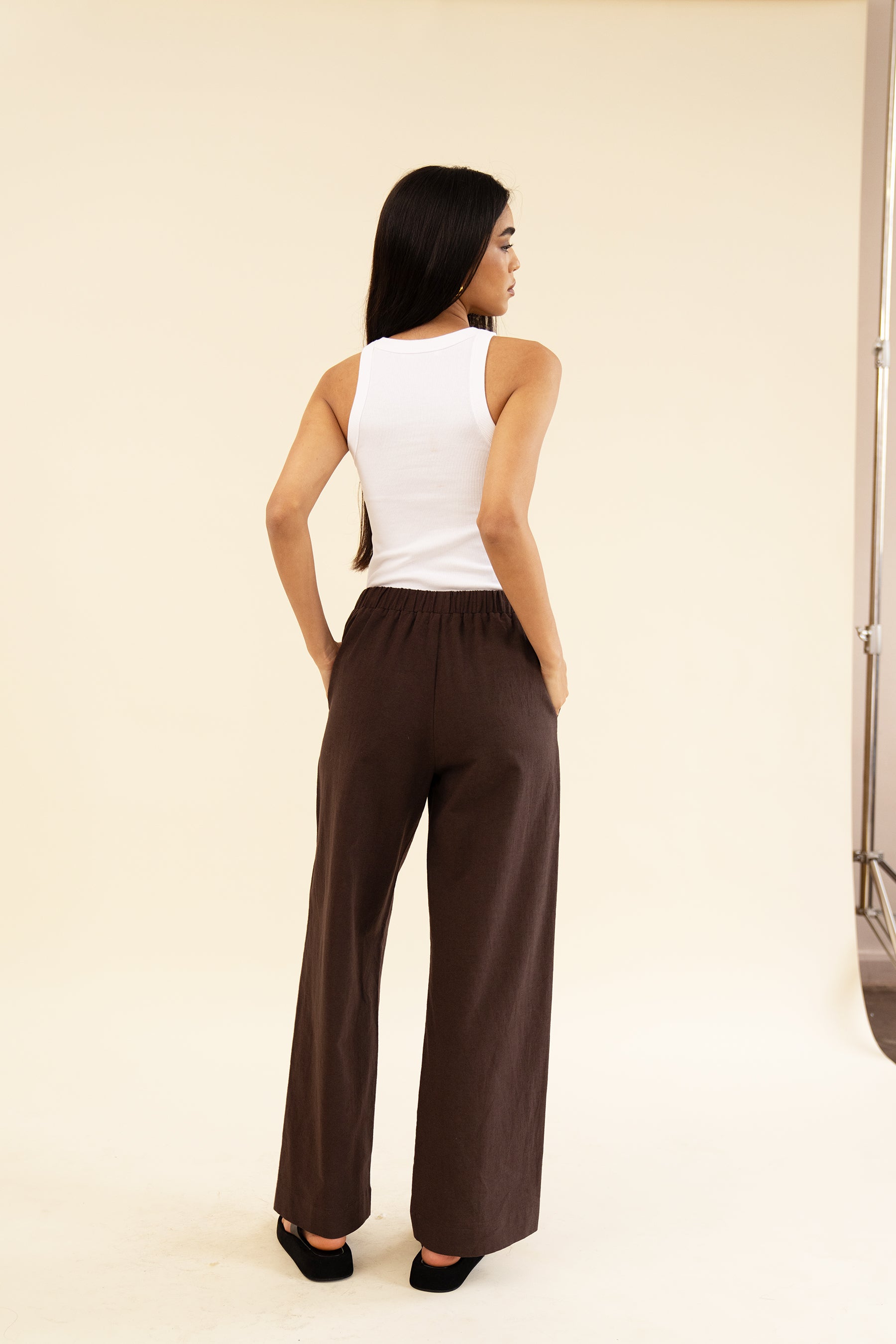 APARTMENT PANT - LINEN BRUN – SISTERHOOD