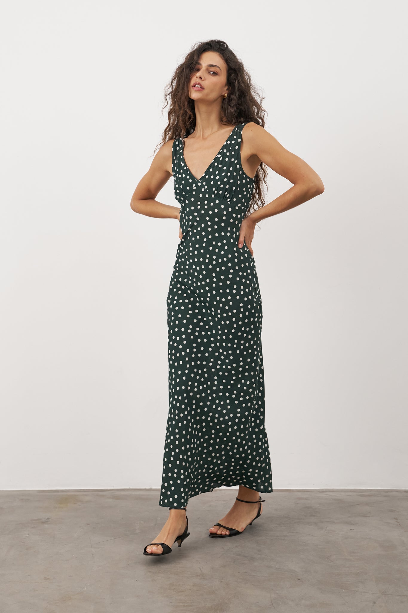 MATHILDA DRESS - FOREST POLKA – SISTERHOOD