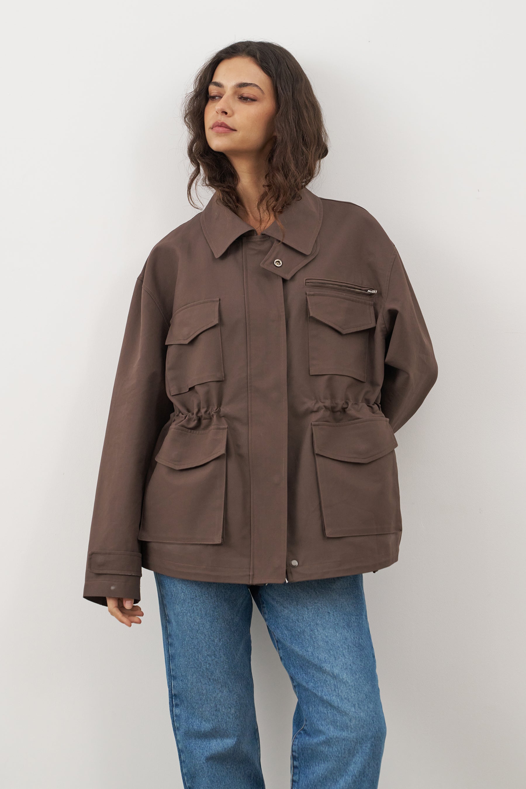 JEN UTILITY JACKET - MOCHA – SISTERHOOD