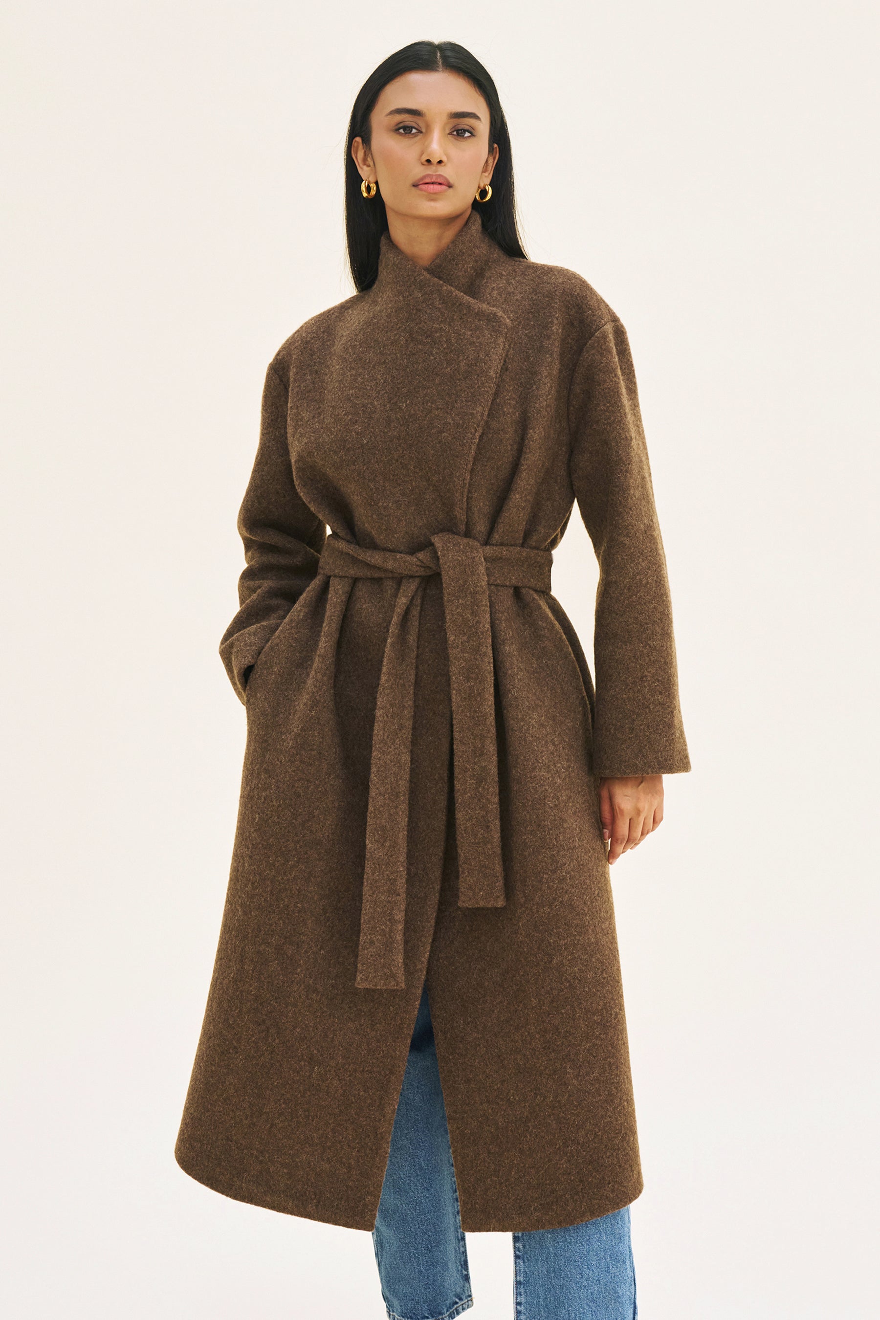 AVERY COAT - BRUN