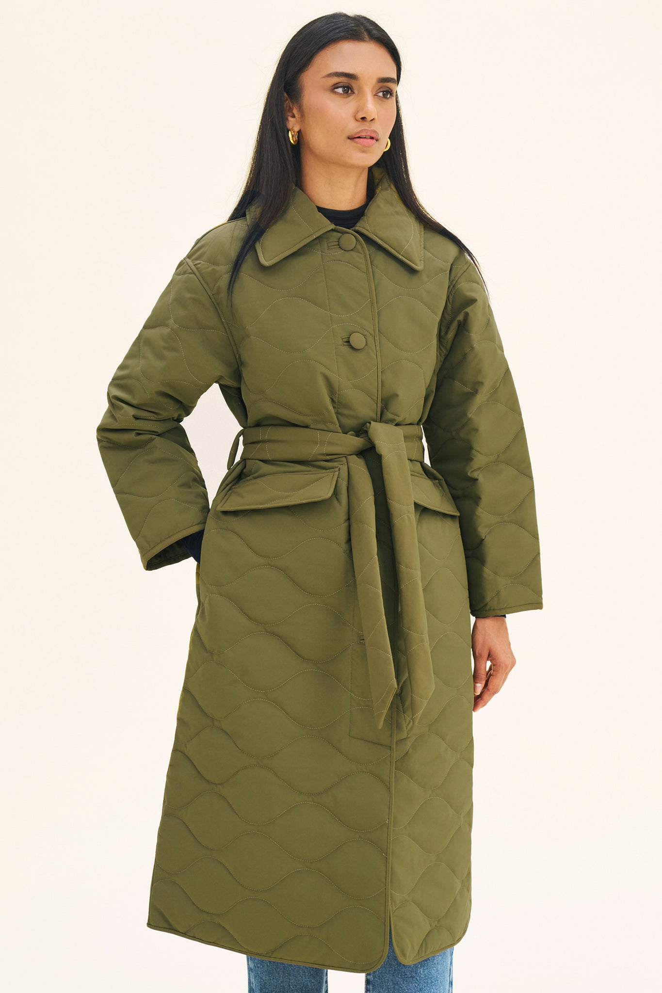 ZOEY WATERPROOF COAT - OLIVE