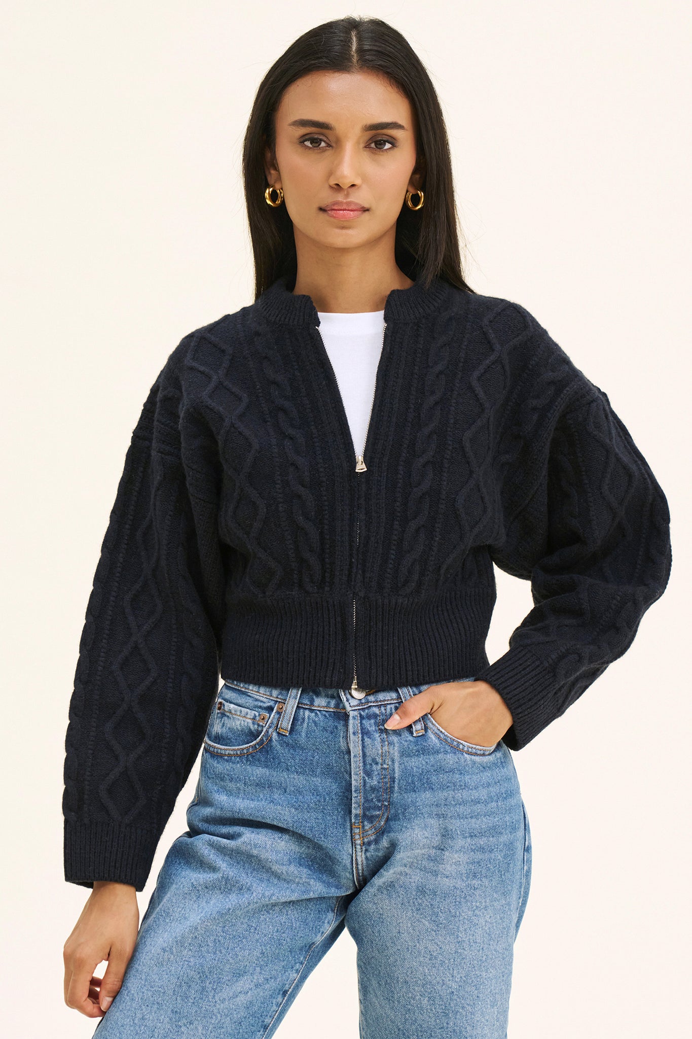 CLARA CARDIGAN - NAVY