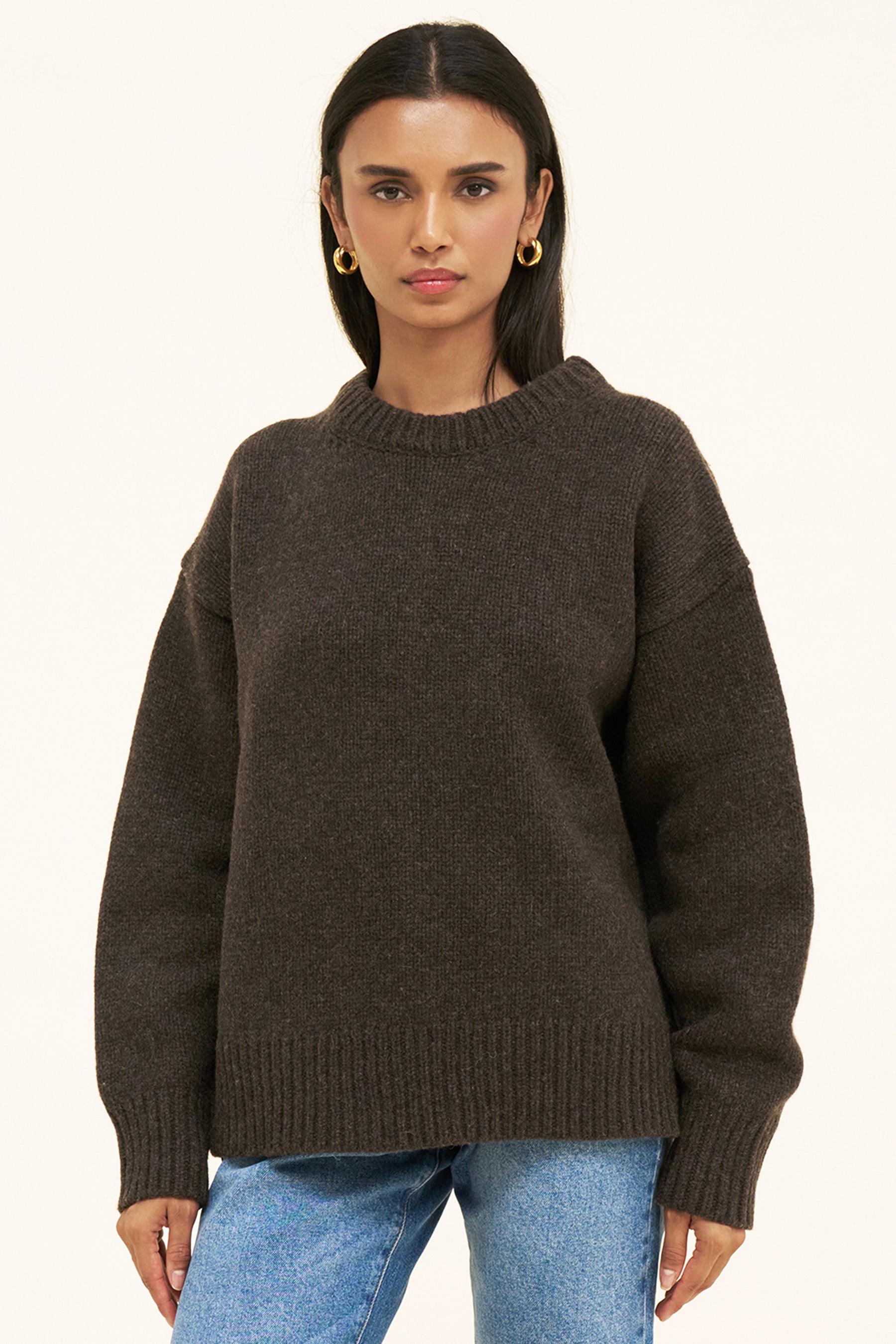 EVELYN KNIT - COFFEE