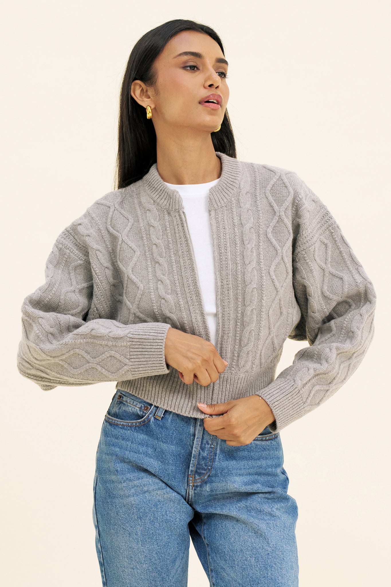 CLARA CARDIGAN - GREY
