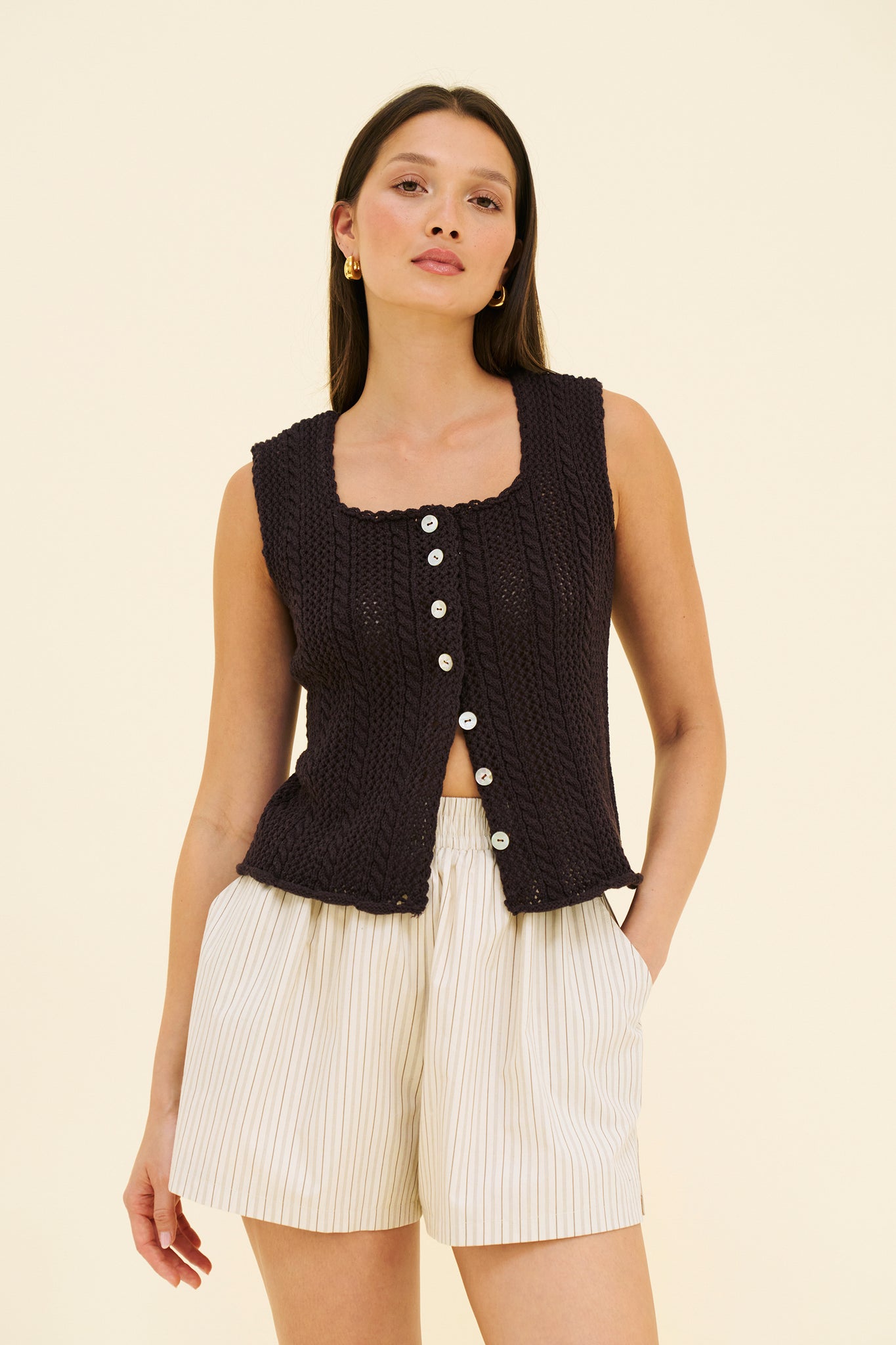 ELLE KNIT - COFFEE